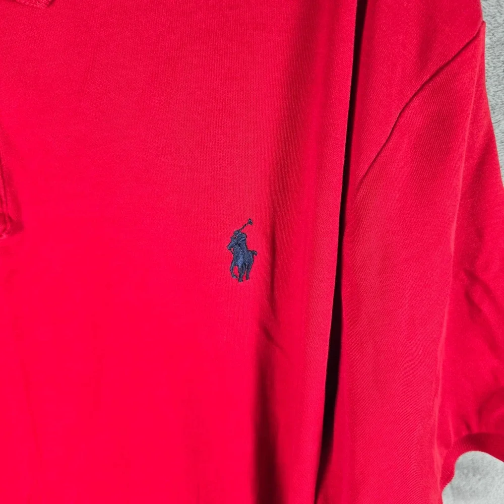 Polo Ralph Lauren Mens XL Red Short Sleeve Cotton Pique‎ Pony Logo Polo Shirt